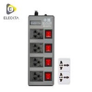 รางปลั๊กไฟ 4 ช่อง 4 สวิตช์ ELECKTA ETDW4664BG 16 แอมป์ 3 ม. สีเทา (1292107)
