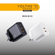 VOLTME Revo 35 Duo CC | PD35W | 2 USB-C Ports | UK Plug | GaN Charger