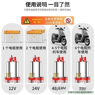 Agricultural Household Pump 60v Water Pump Electric Vehicle 12vv48v72 Submersible Pump Watering Irri