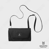 【MILESTO】Hutte 系列隨身輕巧出遊隨身包(多色可選)(原廠授權台灣經銷) 黑色