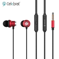 Celebrat D5 Super Bass Mobile Phone Stereo Earphone Magnetic Suction Earpiece 1.2m cable length