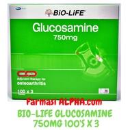 Bio-Life Glucosamine 750mg 100's x 3bots