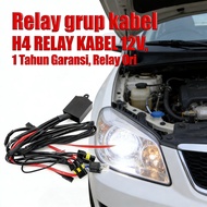 MERAH RELAY HID MOTOR BILED CABLE RED CABLE H4 CABLE H4 H6 1 YEAR WARRANTY RELAY CABLE