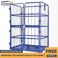 CONWR Foldable Trolley Mobile Logistics Trolley Folding Push-pull Turnover Handling Loading And Unlo