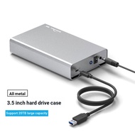 SSD External Box Hard Disk Box All Metal 12cm Hard Disk Box typec/usb3.0 Mechanical sata Desktop 20T