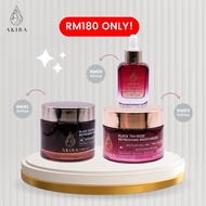 AKIRA BLACK TEA ROSE SET ( MASK, MOISTURISER , SUNSCREEN )