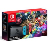 附送Mario Kart! 包郵 Nintendo Switch 主機 大電版 紅藍色 全新 香港行貨