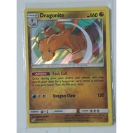 Pokemon dragonite holo rare team up card