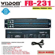 Wisdom Equalizer FB231 Professional Graphic Dual 31 Band Stereo EQ FB-231 - Store Herith 01
