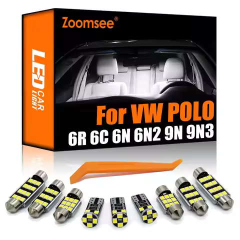 Zoomsee Interior LED For VW Polo 6R 6C 9N 9N3 6N 6N1 6N2 1994-2017 Canbus Car Bulb Indoor Dome Map R