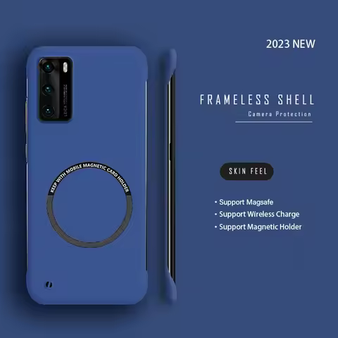 Ultra Thin Hard PC Frameless Magnetic Phone Case For Huawei P60 P50 P40 P30 Pro Mate 60 50 40 30 20 