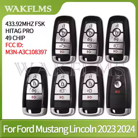 NCF Chip WAKFLMS For Ford Expedition Explorer Mustang Lincoln Navigator 2023 2024 Smart Key ID49 Chi