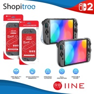 IINE PC Transparent Protective Case Set for Nintendo Switch 2