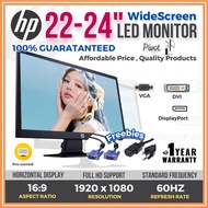 【Hot Sale】USED 22 to 24 inches HP LED Widescreen Monitor with 1920 x 1080 FHD Resolution