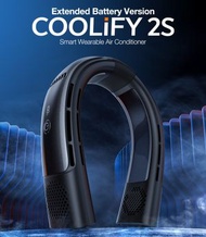 圖拉斯 - 穿戴式冷氣風扇冷暖控溫機（黑色）Coolify 2S｜掛頸風扇｜便攜風扇｜室外風扇｜戶外風扇｜手機控制風扇｜製冷風扇｜製冷掛頸風扇｜智能風扇