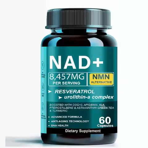 NAD Supplement 8457mg, Plus for Energy, Focus, Skin & Anti-Aging Support - NMN Alternative Liposomal