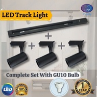Track Light Set Black Casing LED MR16 GU10 Bulb Spotlight Ceiling Light Spot Light Tracklight 轨道灯 [1