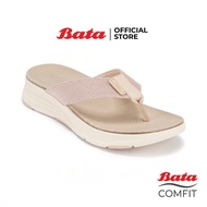 Bata บาจา Comfit รองเท้าเพื่อสุขภาพหูหนีบ เทคโนโลยี Naturfit สำหรับผู้หญิง รุ่น CHIYES สีเขียว 60171