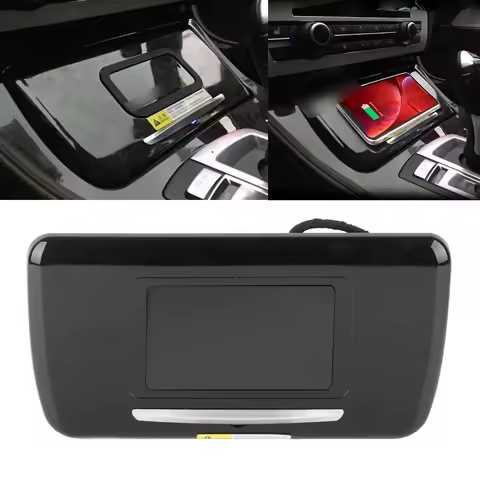 15W Wireless Car 2‑in‑1 Phone Holder Replacement for 5 Series F10 / F11 / F18 2011‑2017 Wireless Cha