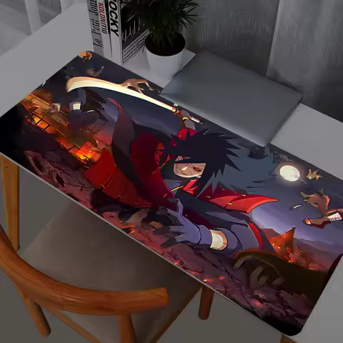 Naruto Uchiha Madara Mouse Pad Gamers Decoracion Gamer Desk Mat Mousepad XXL Gaming Accessories Varm