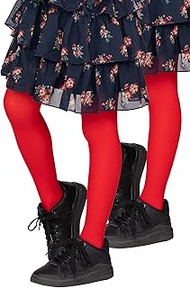 Pack of 2 Girls Tights Opaque 40 Denier Soft Microfibre Kids Tights with Feet Leisure Dance School B