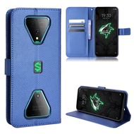 Xiaomi Black Shark 3 Casing Flip Phone Holder Stand Xiaomi Black Shark3 Case Wallet PU Leather Back Cover