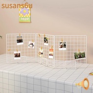 SUSAN Storage Rack, with Base Grid Display Rack, Creative Metal Grid Frame Jewelry Booth Rack For Gr