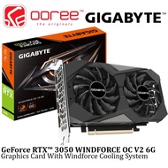 GIGABYTE GEFORCE RTX 3050 WINDFORCE OC V2 6G GDDR6 128BIT GRAPHICS CARD WITH WINDFORCE COOLING SYSTE