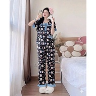 CODE DTN002 Pajamas Women's Sleepwear Long Sleeve Short Sleeve Japanese Silk Bigsize 50-85kg Pajamas