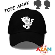 Wild things on board baseball caps for boys and girls
