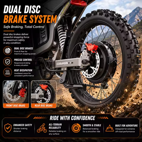 Electric Bike 72V 40AH Battery Ebike New 9000W Peak Electric Bicycle Off-road E Bike Adult Max96km/h