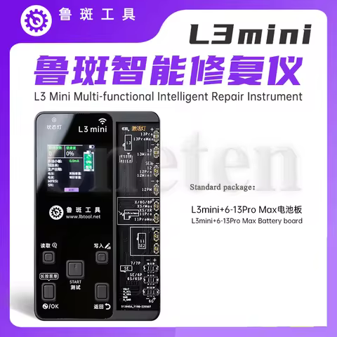 LuBan L3 MiNi Programmer for iPhone X-15 Pro Max True Tone Face ID Dot Projector Battery Data Readin
