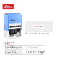 Shiny Stamp S-830D /Dater Custom/ Letters self ink