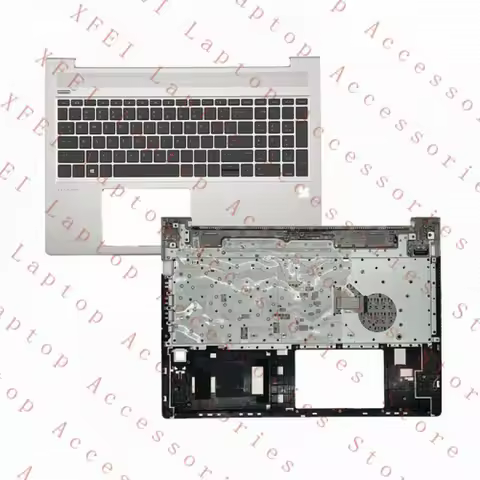 F New For HP ProBook 450 G6 450 G7 Top Palmrest No-Backlit Keyboard L45091-001 US