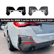 1 pair/For BMW 4 Series i4 G26 M Sport 2020+ rear bumper air vent spoiler car sticker modification