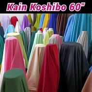 🌷Kain Koshibo Lembut Bidang 60' Utk Jahit Tudung