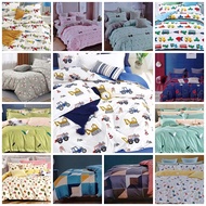 Vhepra Sprei Bahan Katun Jepang Motif Anak Mobil Pesawat Dino Mainan Anak Dinosaurus Spray Halus Lem