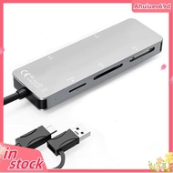 Multifunctional Memory Card Reader Type-C & USB A Card Reader XD+CF+MS+SD+TF/M2 Reader Multi-Card Re