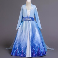 Frozen 2 Elsa Princess Dress for Girls Snow Queen Cosplay Costume Kids Clothes Children Birthday Party Dreses Coat