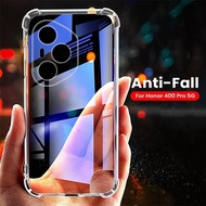 Honor400Pro Case Anti-Yellowing Clear Crystal TPU Soft Cover For Honor 400 Pro 5G Shockproof Coque H