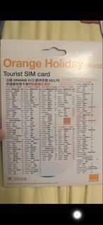 ORANGE TOURIST SIM CARD歐洲多國上網卡