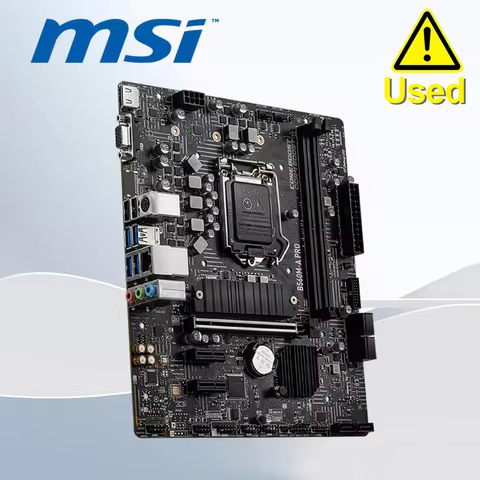 MSI B560M-A PRO LGA 1200 2×DDR4 64GB PCI-E 4.0 1×HDMI 1×VGA 23.6×20.2cm Motherboard