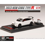 HONDA Hobby Japan HJ64 Civic FL5 Type R & Engine Display Diecast Car 1/64