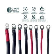 6mm2 (10AWG) / 10mm2 (8AWG) / 16mm2 (6AWG) / 25mm2 (4AWG) Battery Cable 100% Pure Copper with Termin
