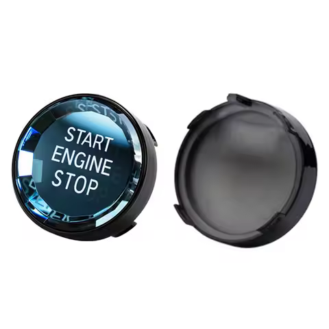 Car Interior Switch Cover Crystal One-Key Engine Start Stop Button Sticker Trim For BMW- 3/5 Series 