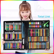 Paint Set Palette ️ 150-Piece Magic Color Wood Water Chalk Crayon Pencil Stationery Supplies For Children