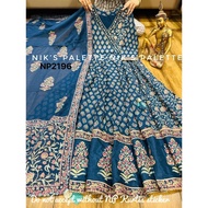 Blue Anarkali gown
