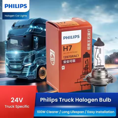 Philips 24V Truck Headlight Bulb H7 24V 100W PX26d 13975RA