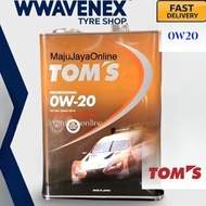 Tom’s 0W20/0W-20 Fully Synthetic Engine oil 4 Liter