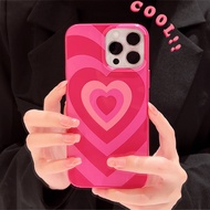 ✨จัดส่งที่รวดเร็ว✨ส่งจากไท สำหรับ iPhone 11 12 13 14 pro กันกระแทก เคสไอโฟน เคสไอโฟน กรณีโทรศัพท์น่ารัก Silicone Phone Case Pink Heart cute case